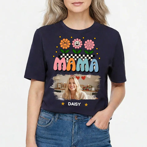 Personalización de fotos gráficas - Camisetas, sudaderas y sudaderas de algodón premium personalizadas - Regalos para mamá 