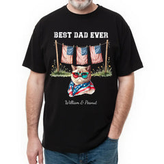 Regalos unisex personalizados del Día de la Independencia de Estados Unidos para papá: camisetas, sudaderas y sudaderas personalizadas. 