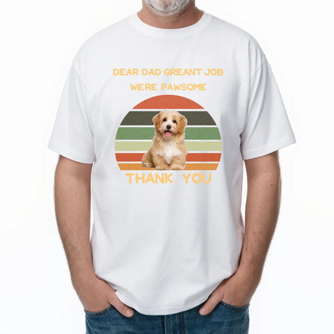 Télécharger une photo Cher papa, nous sommes géniaux - T-shirts, sweats à capuche et sweatshirts personnalisés