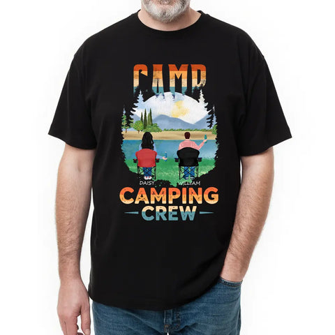Camping Crew - Camisetas de algodón personalizadas, sudaderas, sudaderas con capucha, regalos para los amantes del camping 