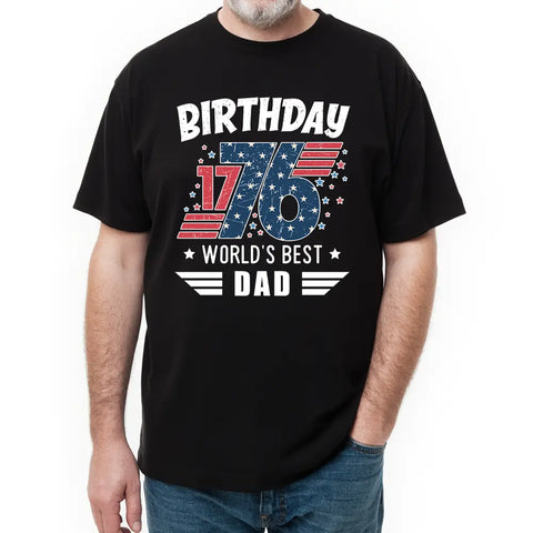 Le meilleur papa du monde pour le Jour de l'Indépendance - T-shirts, sweats et sweats à capuche personnalisés 