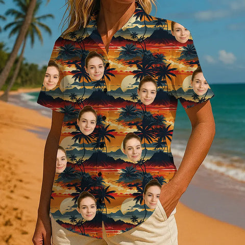Tu foto en una camisa hawaiana: un divertido regalo personalizado para los amantes de la playa