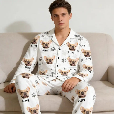 Personalized pet photo avatar pajama set