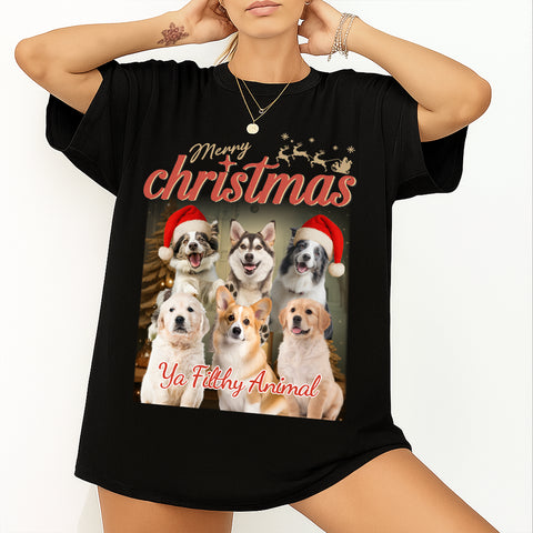 Personalized Christmas Gift T-shirts, Hoodies, Sweatshirts - Custom Pet Photos