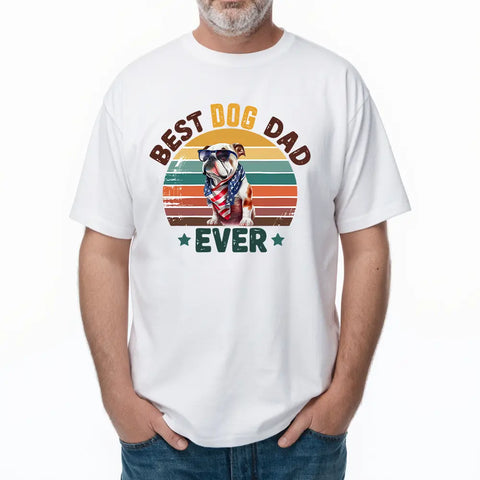 El mejor papá de perro: camisetas, sudaderas y sudaderas personalizadas para la familia, regalo para papá y abuelo.