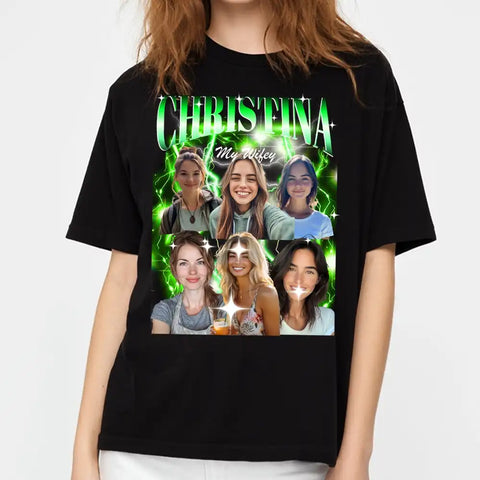 Camiseta retro de rap de los 90: regalo vintage personalizado para amantes de la música y para ella 