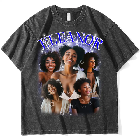 Camiseta retro de dibujos animados: camisa vintage lavada para almas nostálgicas y amantes de los gatos. 