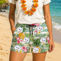 Custom Face Beach Shorts – Fun Gift for Him, Her, or Friends