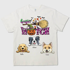 Custom Halloween T-Shirt ，Sweatshirts, Hoodies – Personalized Cute Pet Portrait, Spooky & Fun Design