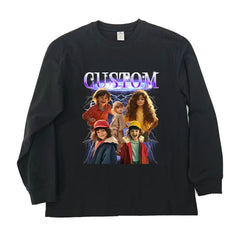 Camiseta, sudadera o sudadera retro unisex con foto personalizada: regalo para familiares, dueños de mascotas y amigos.