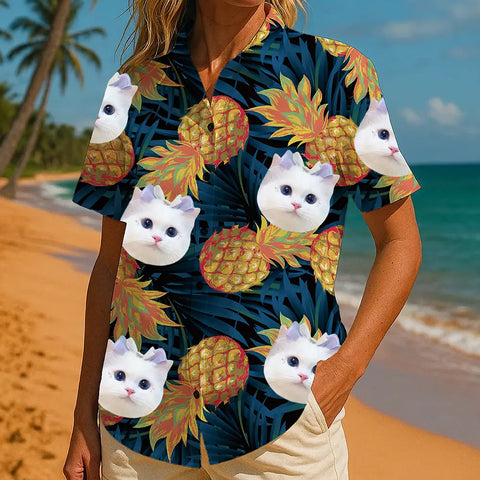Custom Face Beach Shirt – Fun Gift for Him, Her, or Friends