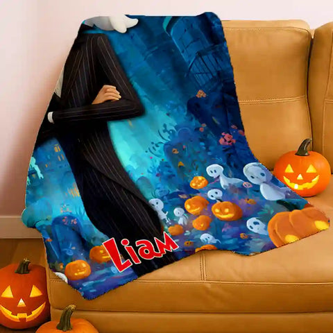 Custom Gentleman Castle Photo Blanket – Personalized With Your Portrait & Elegant Style