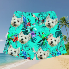Shorts hawaianos con cara personalizada: un atuendo único para las vacaciones de verano