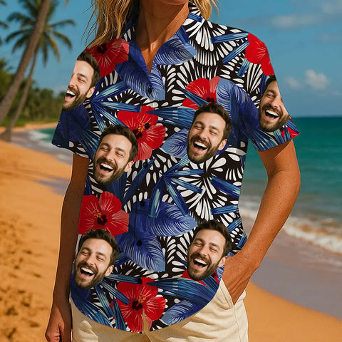 Camiseta tropical personalizada con tu cara: el regalo perfecto para el verano