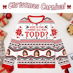 Custom Ugly Xmas Sweater | Iconic Todd & Margo Comedy Quote