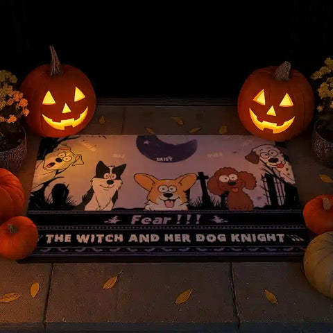 Personalized Haunted Dog Welcome Mat – Custom Pet Name & Design