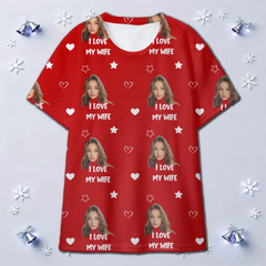 Custom Family Christmas Pajamas – Short Sleeve Flannel Matching Sleepwear