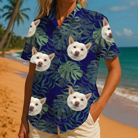 Custom Face Shirt – Vibrant Hawaiian Style for Summer Vibes