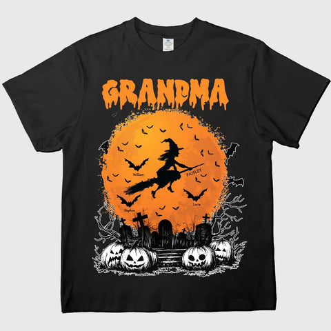 Personalized Halloween T-shirts, Sweatshirts & Hoodies - Grandma, Mom, Witch & Grandkids