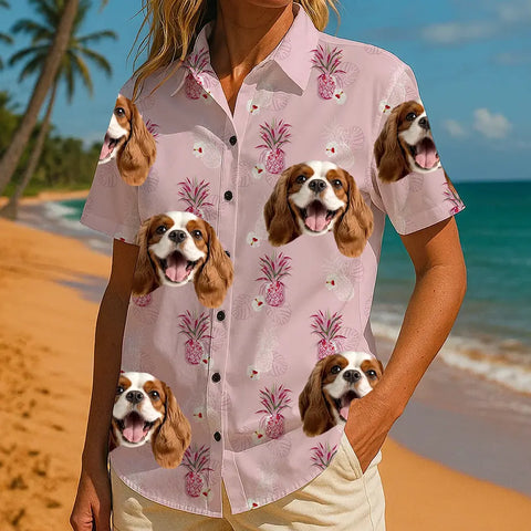 Custom Printed Hawaiian Shirt – Funny Photo Gift for Summer Holidays