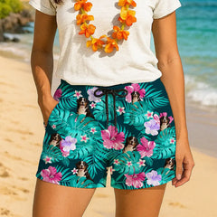 Custom Face Hawaiian Shorts – Add Your Pet, Kid, or Love