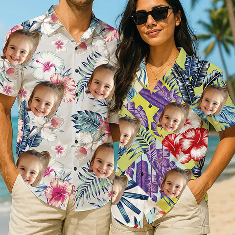 Personalized Photo Hawaiian Shirt – Funny Custom Gift for Summer