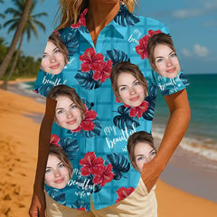 Camisa hawaiana Face-On: personalizada, divertida y con estilo 