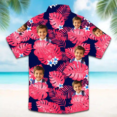 Custom Tropical Shirt – Personalized Photo Print for Beach Days