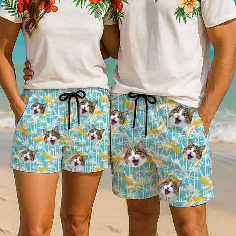 Your Face on a Hawaiian Shorts – Funny Custom Summer Gift