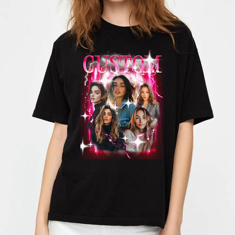 Camiseta de rap pirata vintage personalizada de los 90 - Camiseta retro de hip-hop personalizada - Regalo para novia, familia y amigos