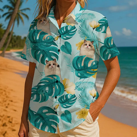 Camisa hawaiana con cara personalizada: ¡Atrae miradas este verano! 