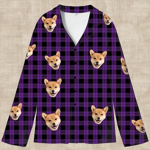 Personalized Dog & Cat Pajamas – Custom Photo & Name Sleepwear