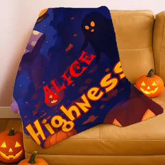 Custom Enchanted Forest Princess Photo Blanket – Personalized With Your Portrait