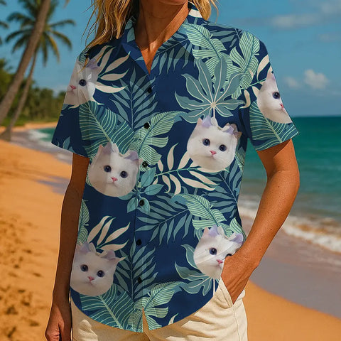Face on Vacation – Personalized Summer Shirt with Tropical Flair