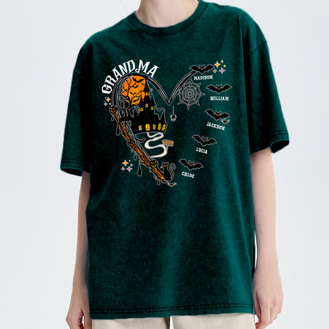 Custom Personalized Family Matching Halloween Shirts - Gift for Grandma and Grandchildren