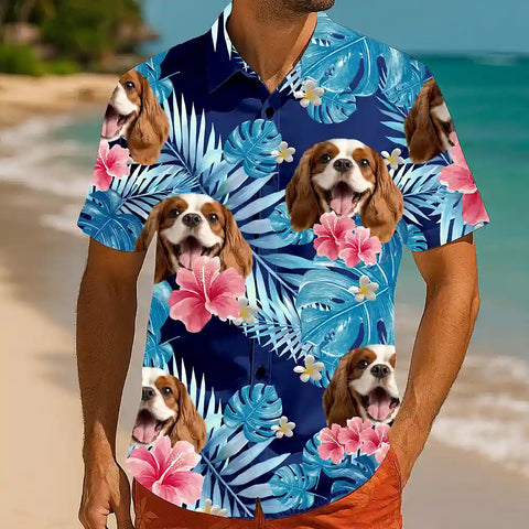 Camisa hawaiana con cara personalizada: un divertido atuendo vacacional personalizado 