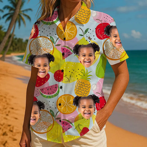 Custom Face Hawaiian Shirt – Personalized Tropical Beachwear