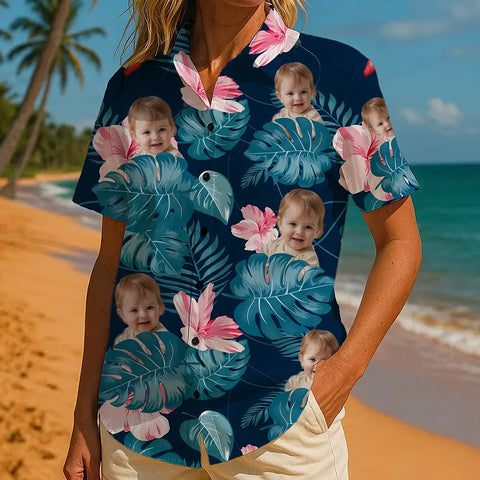 Custom Face Hawaiian Shirt – Personalized Tropical Vacation Shirt