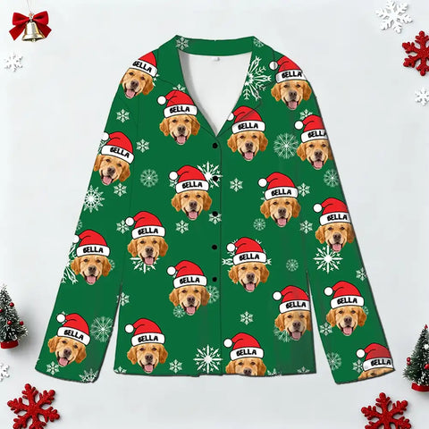 Personalized Christmas Family Pajamas – Long Sleeve Matching Sets for Adults, Kids & Pets