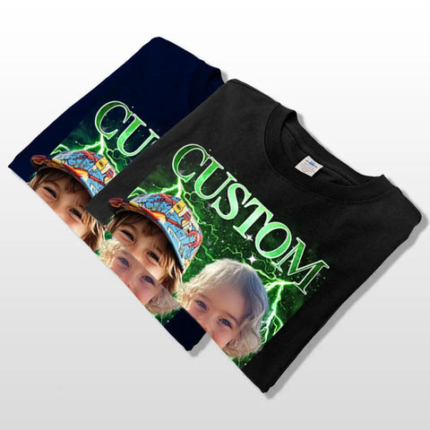 Camiseta unisex vintage con foto personalizada, sudadera con capucha, sudadera para familiares, amantes de las mascotas, mamá