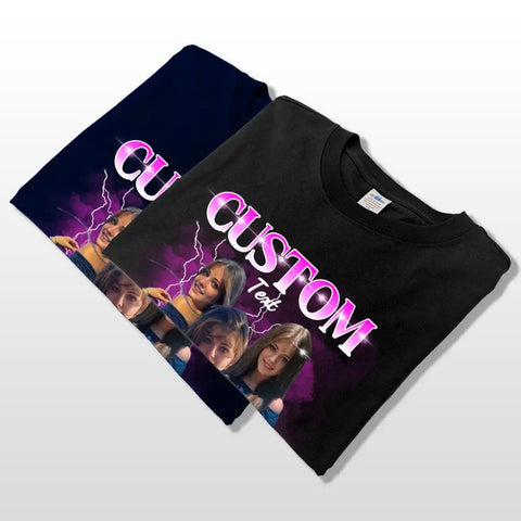 Camiseta, sudadera o sudadera unisex personalizada con foto personalizada "Vibraciones positivas, vida positiva" - Regalo para familiares, dueños y amantes de las mascotas.