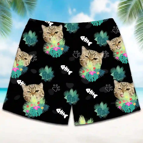 Personalized Tropical Shorts – Custom Photo Print for Summer & Vacations