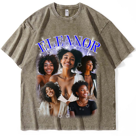 Camiseta retro de dibujos animados: camisa vintage lavada para almas nostálgicas y amantes de los gatos. 