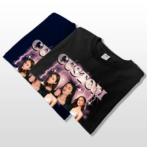 Camiseta, sudadera o sudadera retro unisex con foto personalizada: regalo para novia, amigos o pareja.