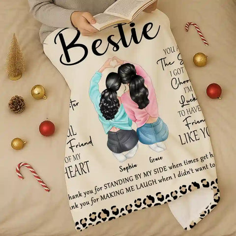 Personalized “To My Bestie” Blanket – Unique Friendship Gift That Says It All