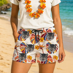 Custom Face Hawaiian Shorts – Funny Personalized Summer Gift