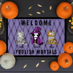 Gift for Cat Owners – Personalized Outdoor Welcome Mat