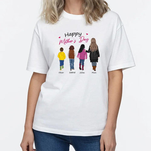 Mother's Day - Family Personalized Custom Unisex T-shirt, Premium T-shirt,sweatshirt，Hoodie - Gift For Mum