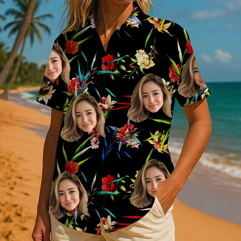Camisa hawaiana con foto personalizada: atrevida, divertida y tropical 