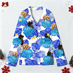 Custom Photo Dog and Cat Pajamas – Christmas Pet Sleepwear